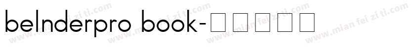 belnderpro book字体转换